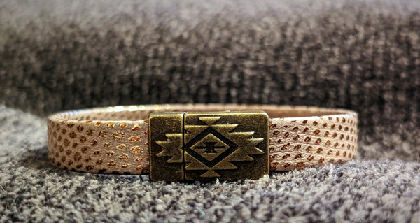 Gecko Magnetic Leather Bracelet