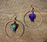 Red Leaf Hoops