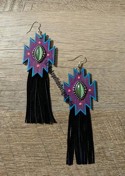 Vaquera Prickly Pear Fringe Earrings