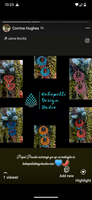 Papel Picado Coral Heart Earrings