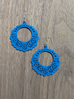Papel Picado Periwinkle Earrings